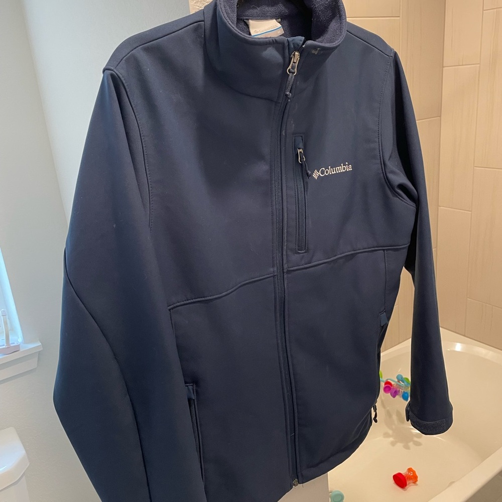 Columbia Softshell Navy Jacket - Medium - image 5